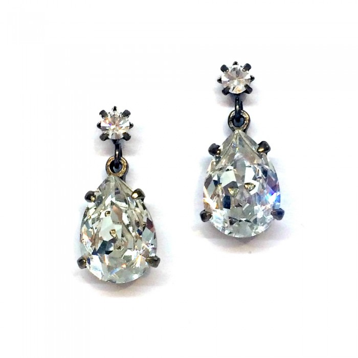 Alice Swarovski Crystal Bridal Earring - Clear